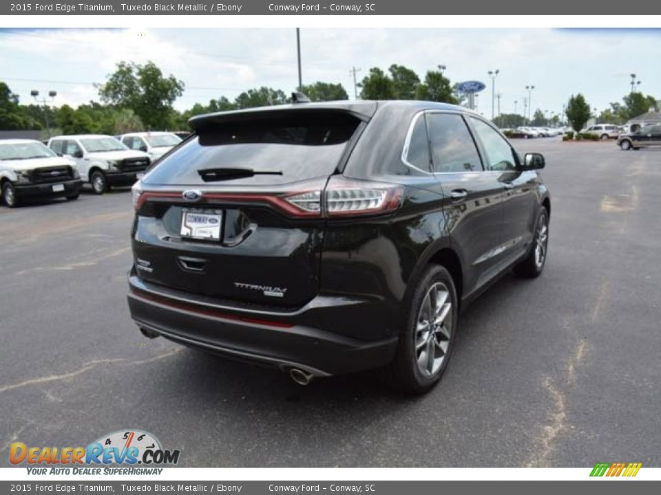 2015 Ford Edge Titanium Tuxedo Black Metallic / Ebony Photo #5