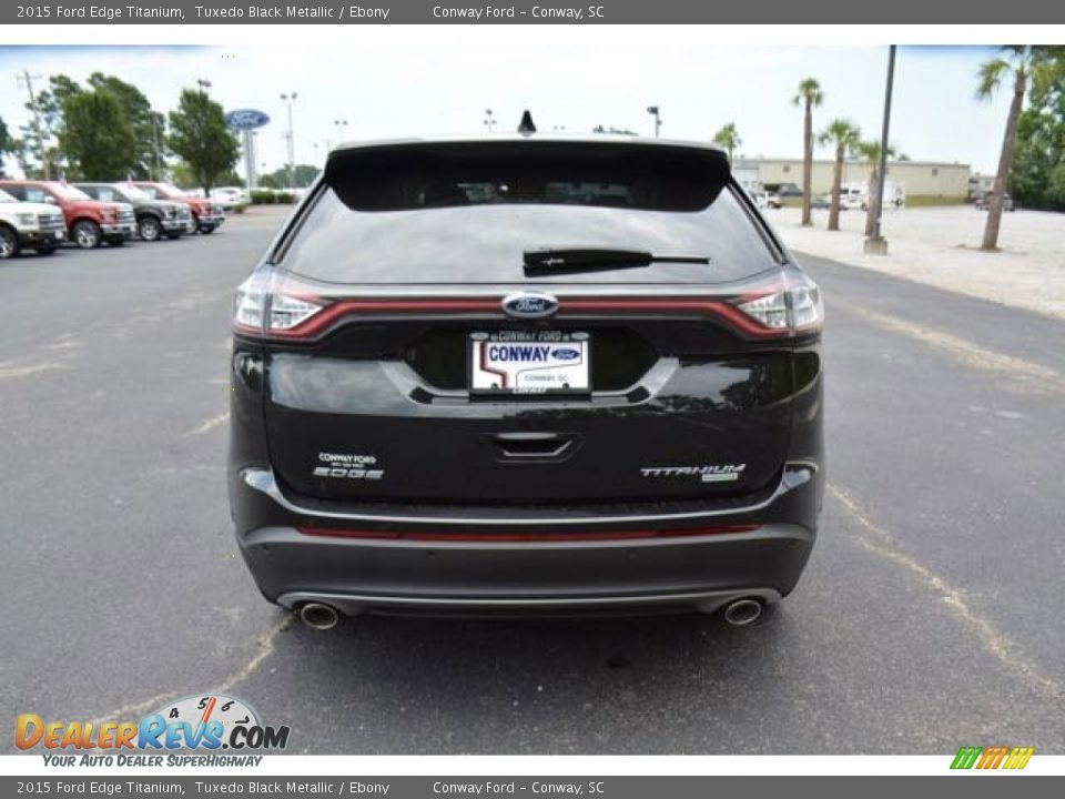 2015 Ford Edge Titanium Tuxedo Black Metallic / Ebony Photo #6