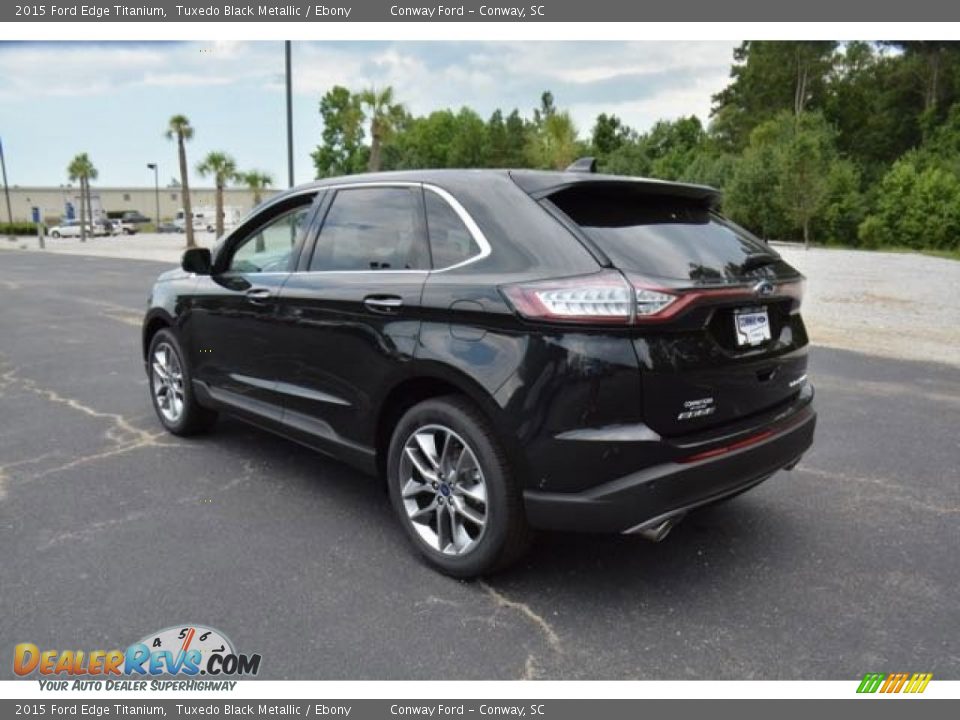 2015 Ford Edge Titanium Tuxedo Black Metallic / Ebony Photo #7