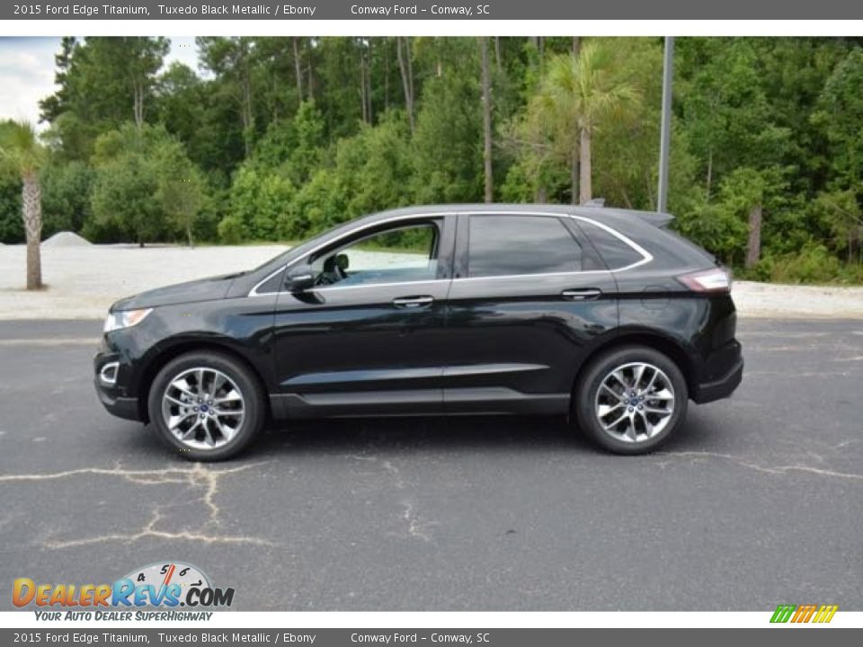2015 Ford Edge Titanium Tuxedo Black Metallic / Ebony Photo #8