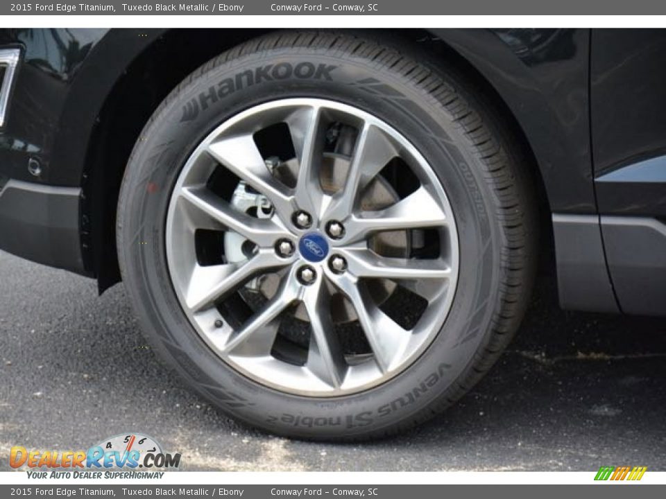 2015 Ford Edge Titanium Tuxedo Black Metallic / Ebony Photo #9