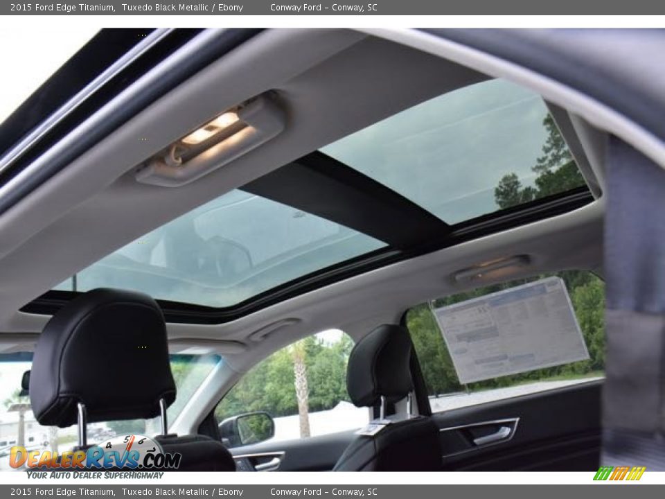 2015 Ford Edge Titanium Tuxedo Black Metallic / Ebony Photo #13