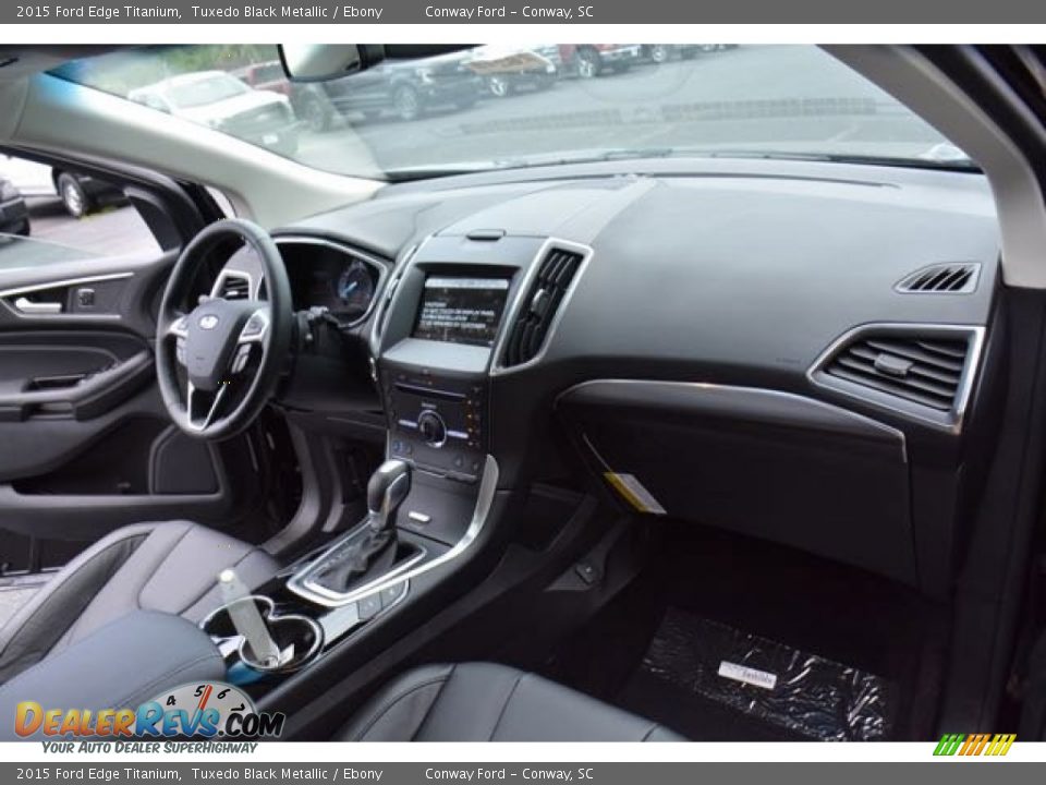 2015 Ford Edge Titanium Tuxedo Black Metallic / Ebony Photo #17
