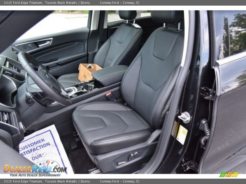 2015 Ford Edge Titanium Tuxedo Black Metallic / Ebony Photo #18