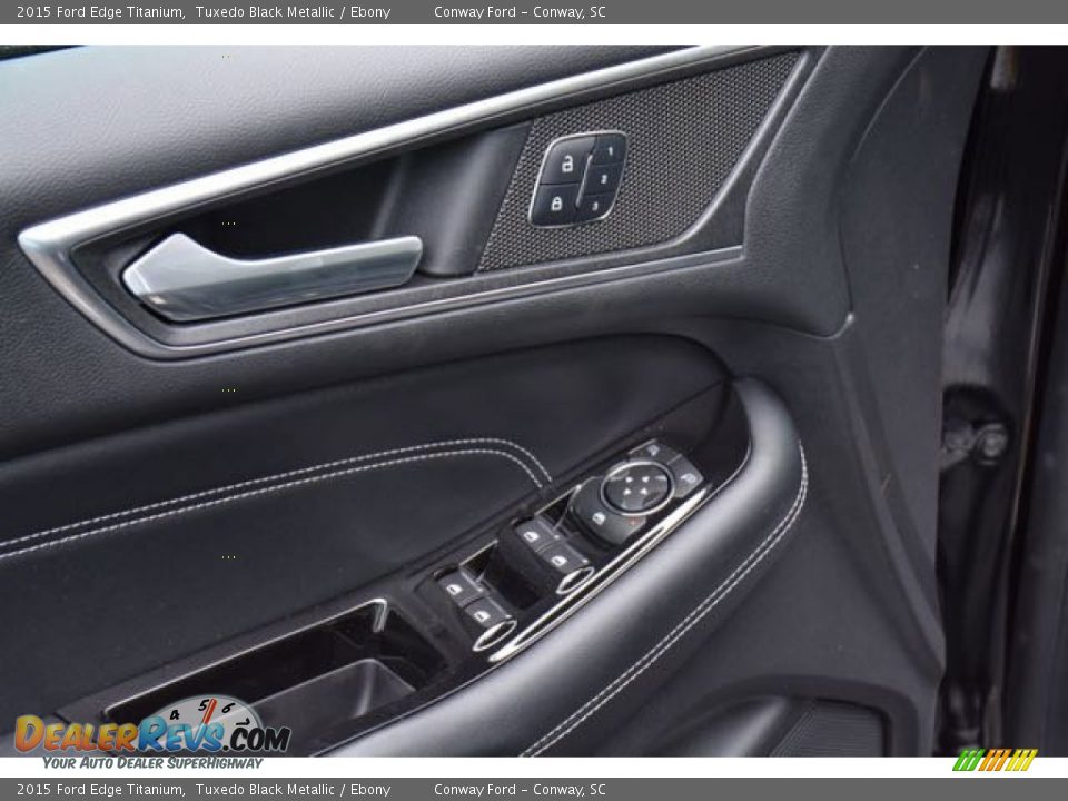 2015 Ford Edge Titanium Tuxedo Black Metallic / Ebony Photo #19