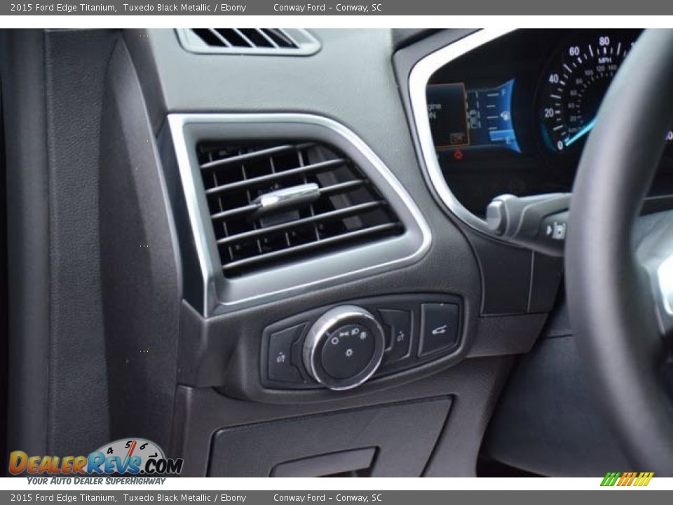 2015 Ford Edge Titanium Tuxedo Black Metallic / Ebony Photo #20