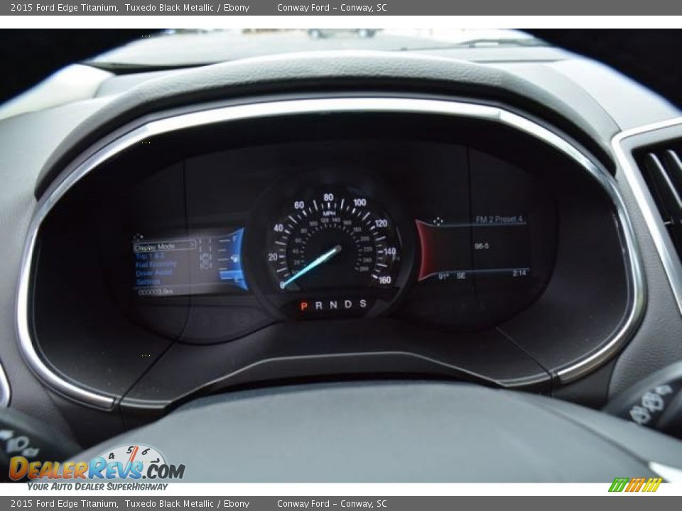 2015 Ford Edge Titanium Tuxedo Black Metallic / Ebony Photo #21