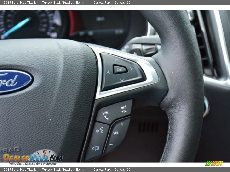 2015 Ford Edge Titanium Tuxedo Black Metallic / Ebony Photo #23