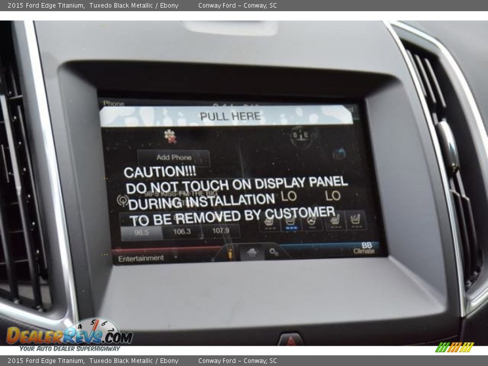 2015 Ford Edge Titanium Tuxedo Black Metallic / Ebony Photo #24