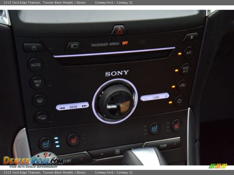 2015 Ford Edge Titanium Tuxedo Black Metallic / Ebony Photo #25