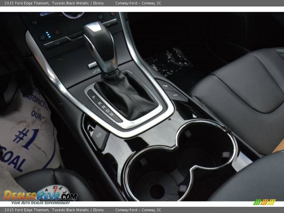 2015 Ford Edge Titanium Tuxedo Black Metallic / Ebony Photo #28