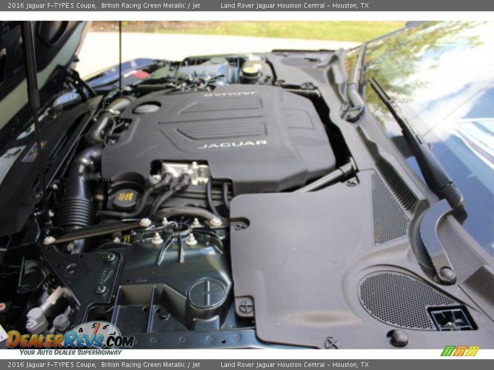 2016 Jaguar F-TYPE S Coupe British Racing Green Metallic / Jet Photo #35