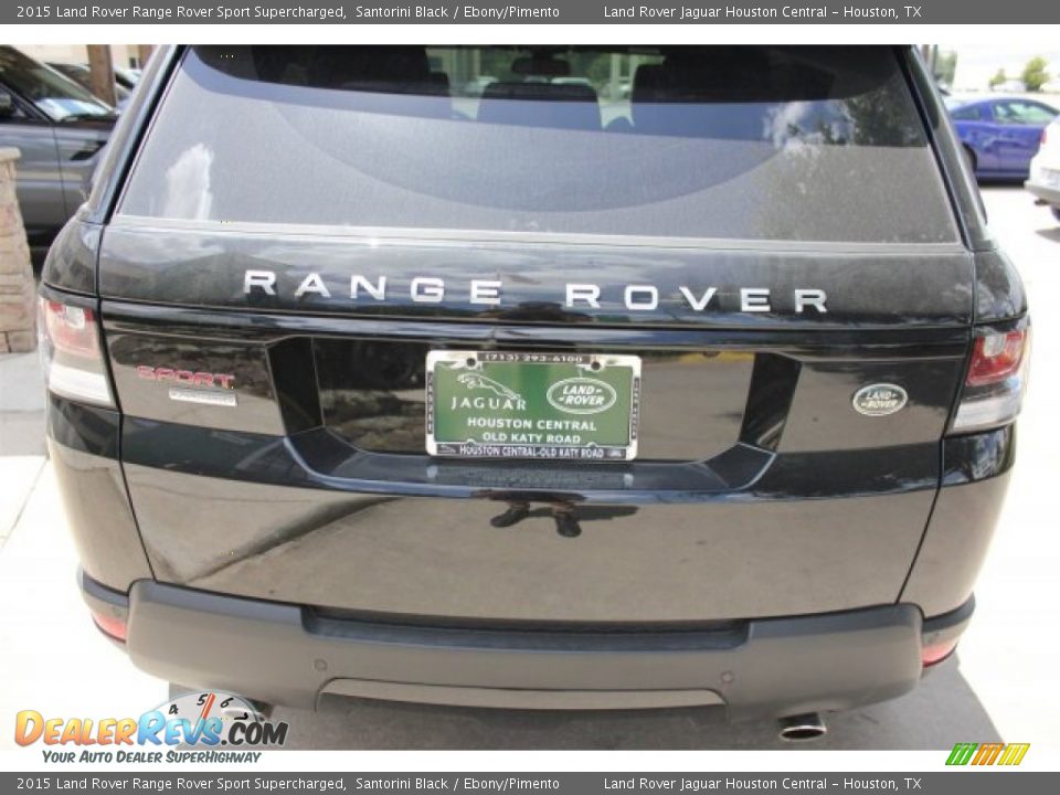 2015 Land Rover Range Rover Sport Supercharged Santorini Black / Ebony/Pimento Photo #8