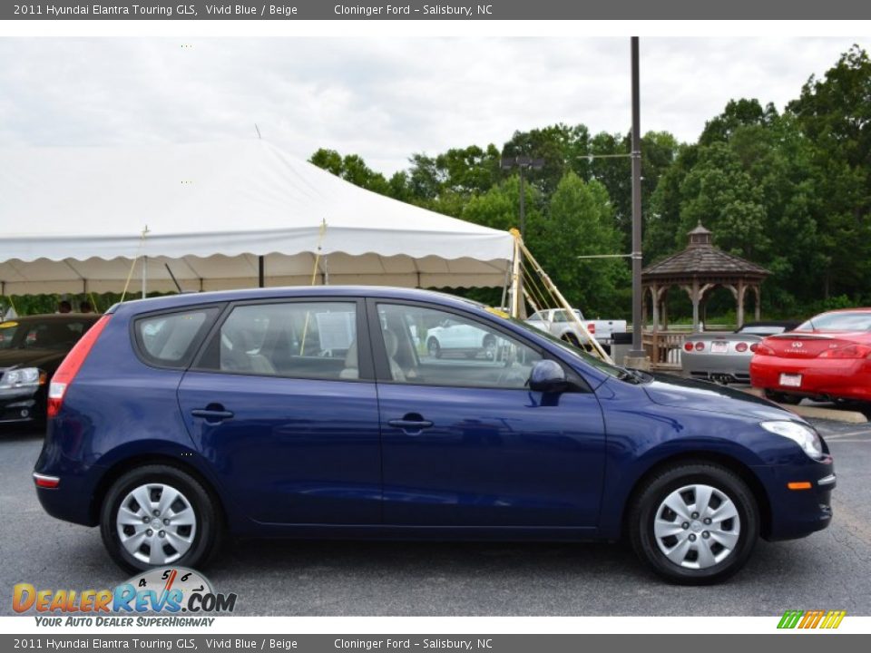 2011 Hyundai Elantra Touring GLS Vivid Blue / Beige Photo #2