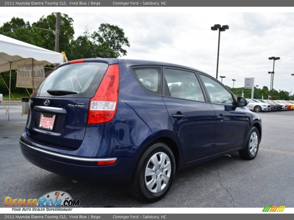 2011 Hyundai Elantra Touring GLS Vivid Blue / Beige Photo #3