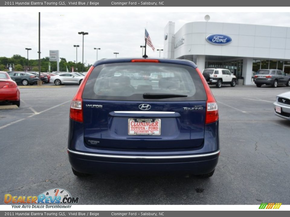 2011 Hyundai Elantra Touring GLS Vivid Blue / Beige Photo #4