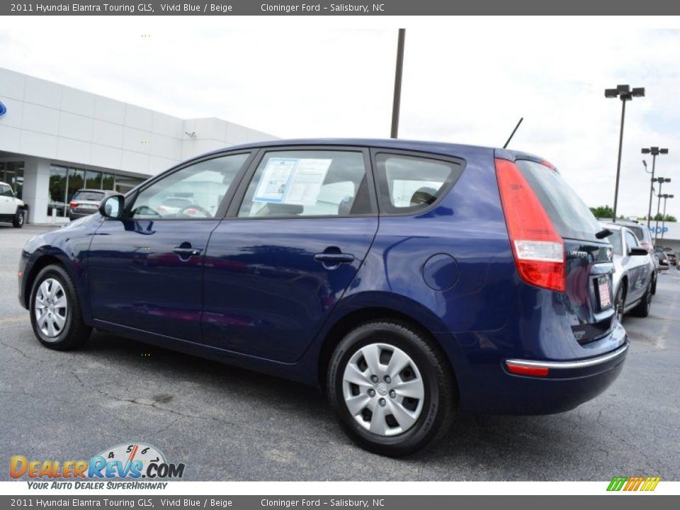 2011 Hyundai Elantra Touring GLS Vivid Blue / Beige Photo #5