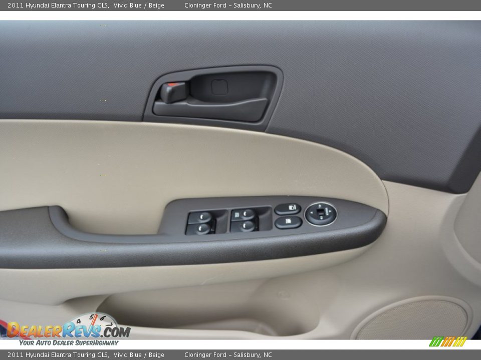 2011 Hyundai Elantra Touring GLS Vivid Blue / Beige Photo #9