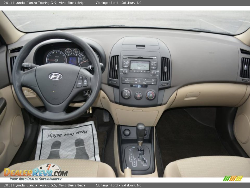2011 Hyundai Elantra Touring GLS Vivid Blue / Beige Photo #12