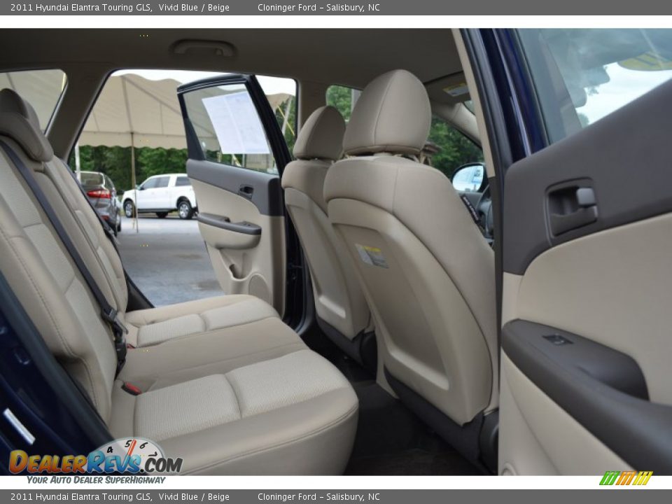2011 Hyundai Elantra Touring GLS Vivid Blue / Beige Photo #15