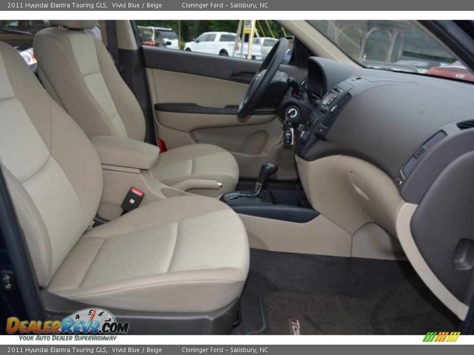 2011 Hyundai Elantra Touring GLS Vivid Blue / Beige Photo #17