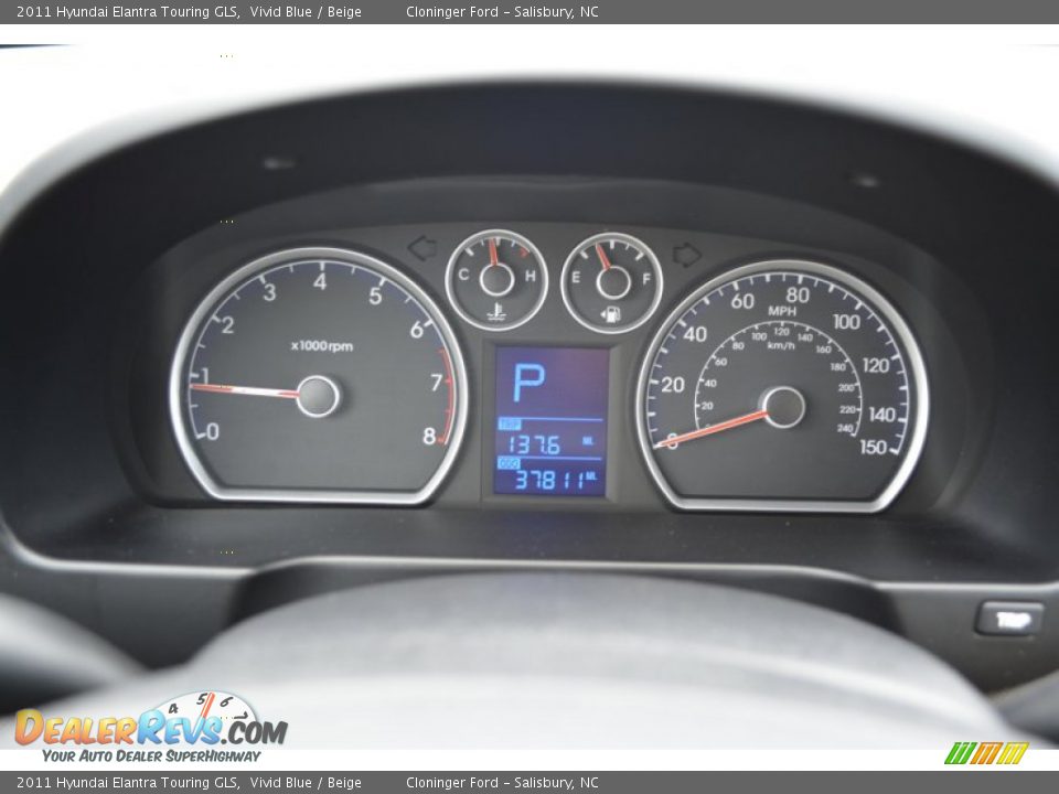 2011 Hyundai Elantra Touring GLS Vivid Blue / Beige Photo #21