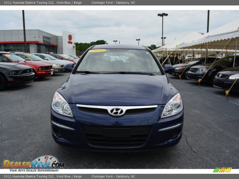 2011 Hyundai Elantra Touring GLS Vivid Blue / Beige Photo #25