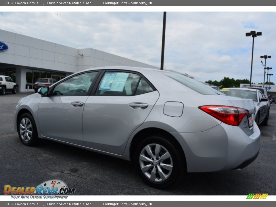 2014 Toyota Corolla LE Classic Silver Metallic / Ash Photo #5