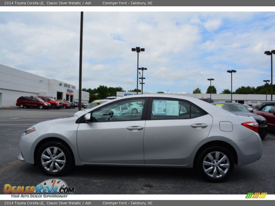 2014 Toyota Corolla LE Classic Silver Metallic / Ash Photo #6