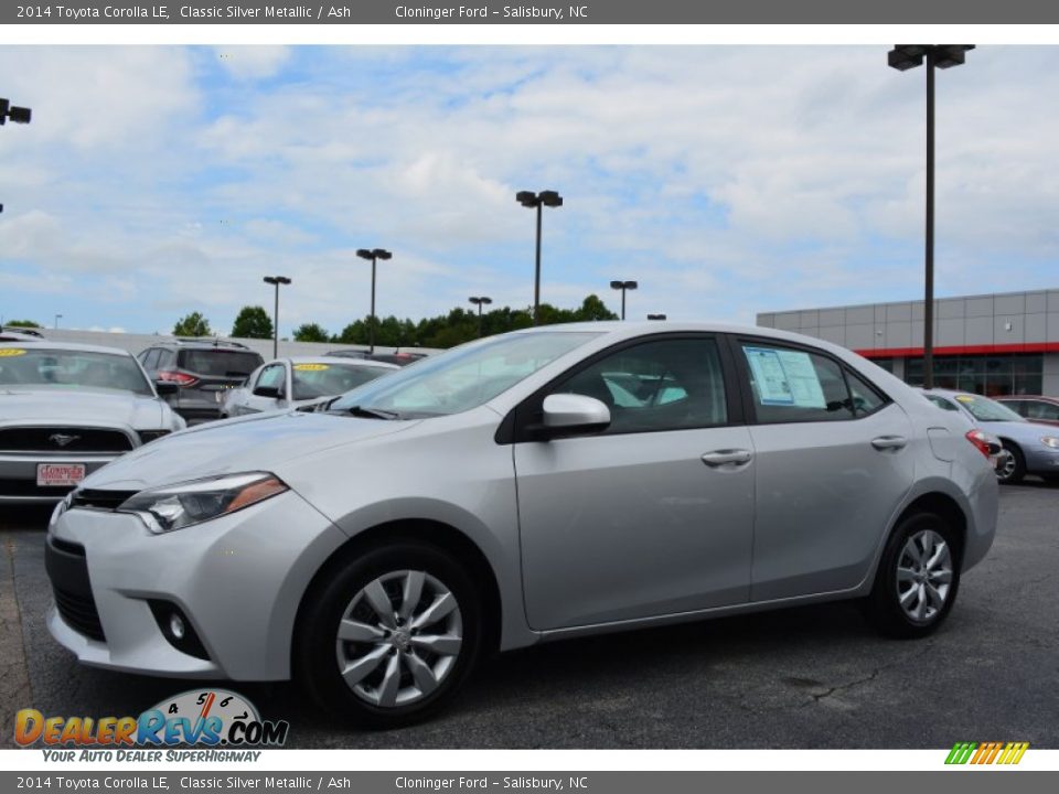 2014 Toyota Corolla LE Classic Silver Metallic / Ash Photo #7
