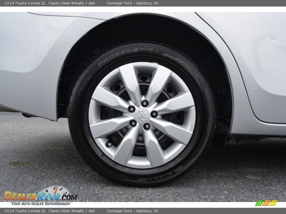 2014 Toyota Corolla LE Classic Silver Metallic / Ash Photo #8