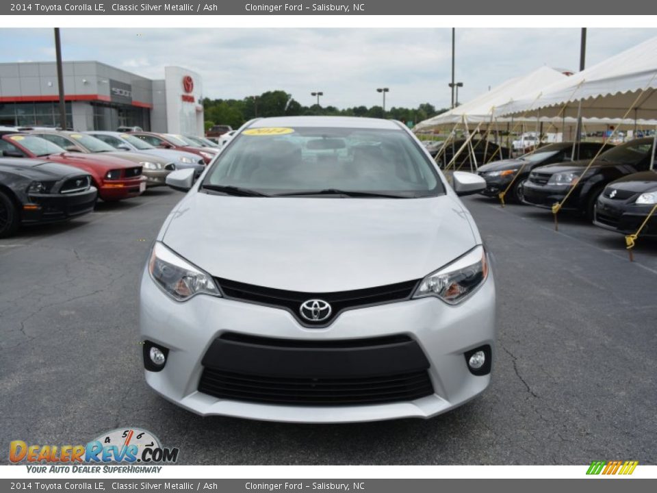 2014 Toyota Corolla LE Classic Silver Metallic / Ash Photo #28