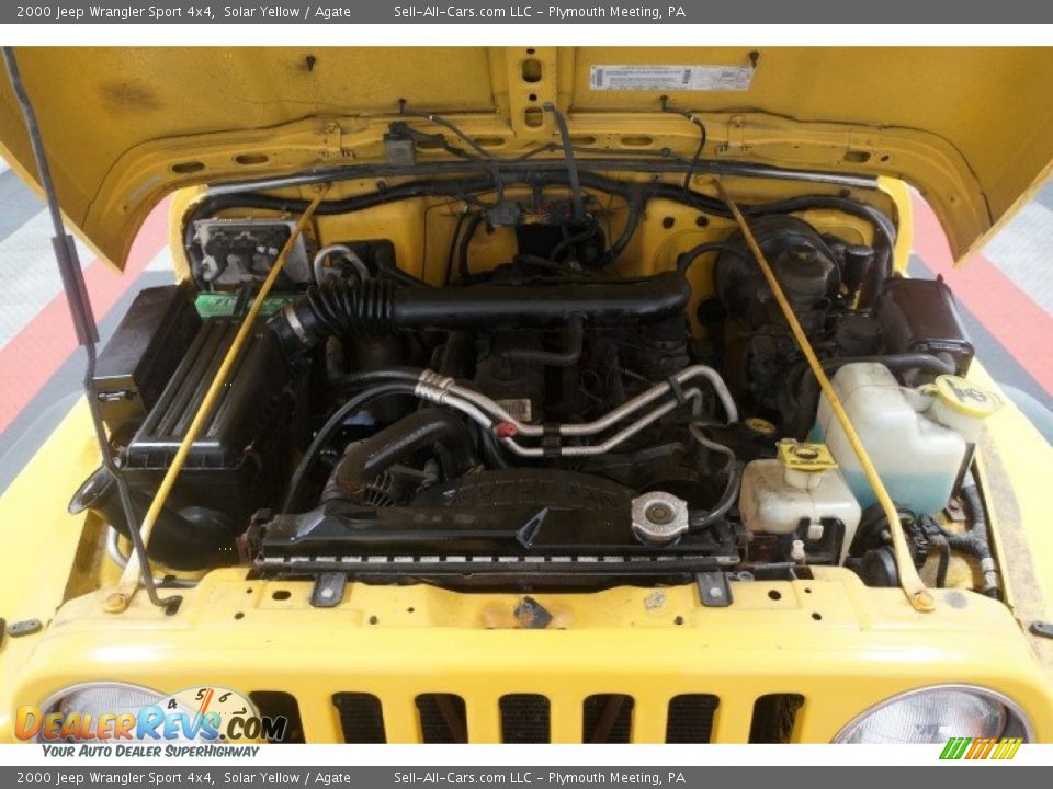 2000 Jeep Wrangler Sport 4x4 Solar Yellow / Agate Photo #28
