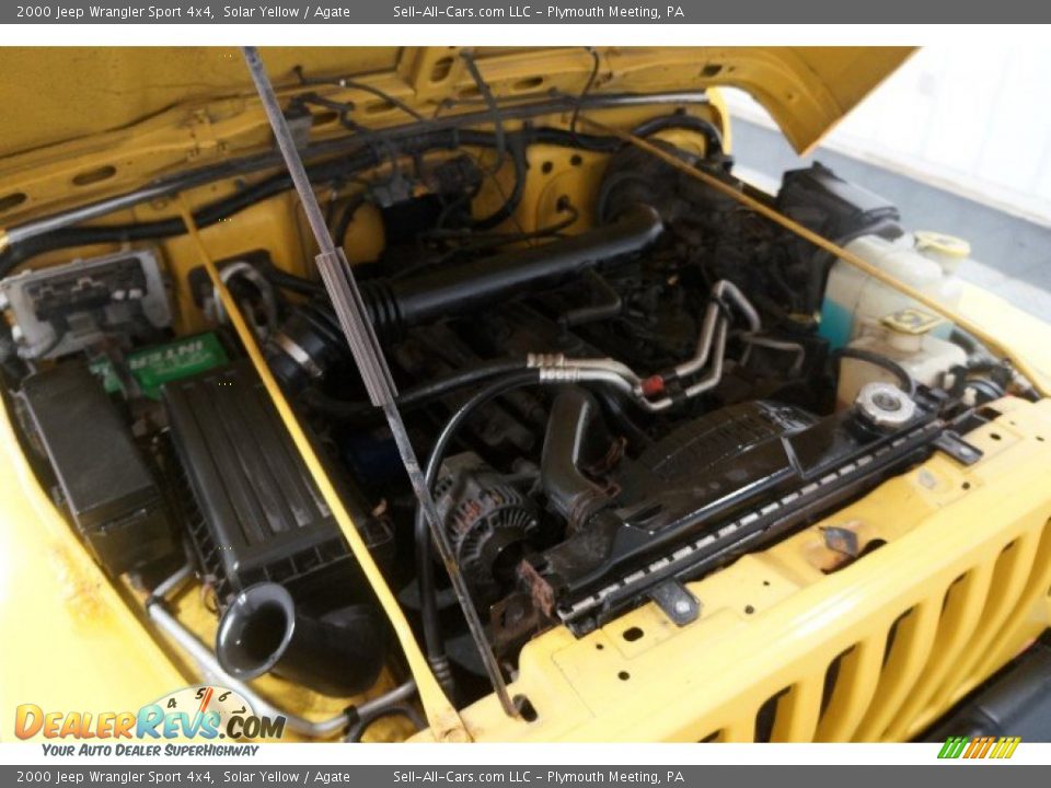 2000 Jeep Wrangler Sport 4x4 Solar Yellow / Agate Photo #30
