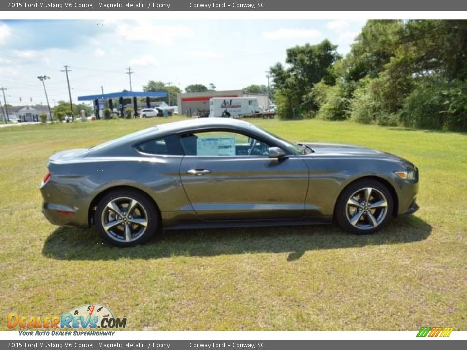 2015 Ford Mustang V6 Coupe Magnetic Metallic / Ebony Photo #4
