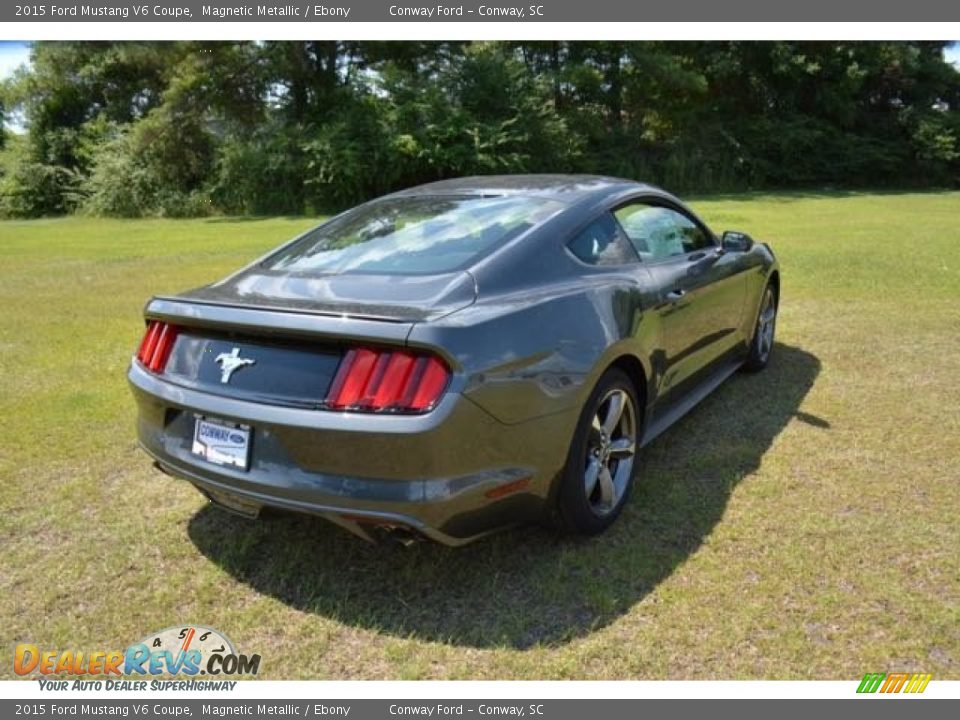 2015 Ford Mustang V6 Coupe Magnetic Metallic / Ebony Photo #5
