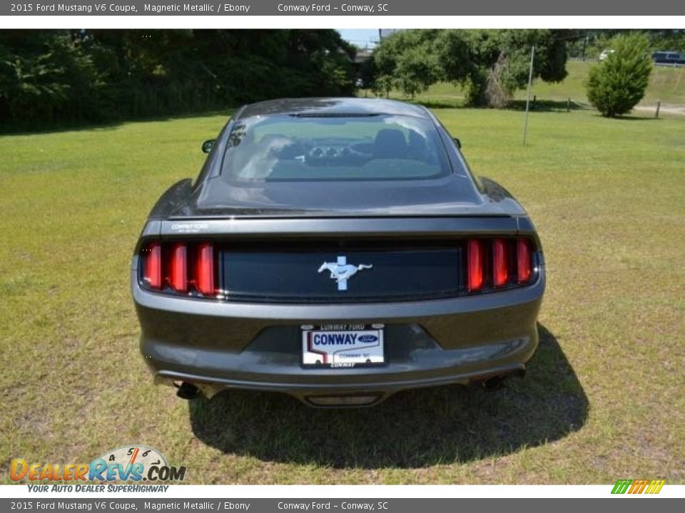 2015 Ford Mustang V6 Coupe Magnetic Metallic / Ebony Photo #6