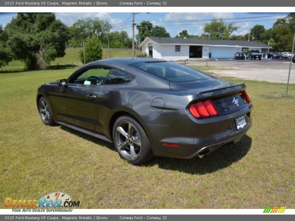 2015 Ford Mustang V6 Coupe Magnetic Metallic / Ebony Photo #7