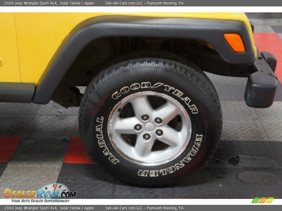 2000 Jeep Wrangler Sport 4x4 Solar Yellow / Agate Photo #36