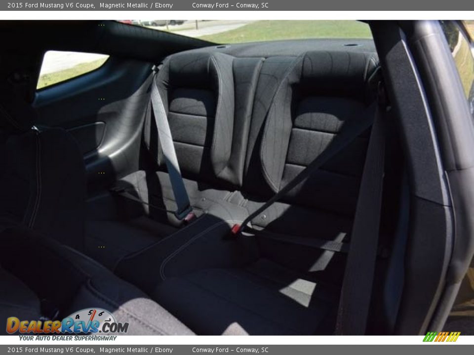 2015 Ford Mustang V6 Coupe Magnetic Metallic / Ebony Photo #14