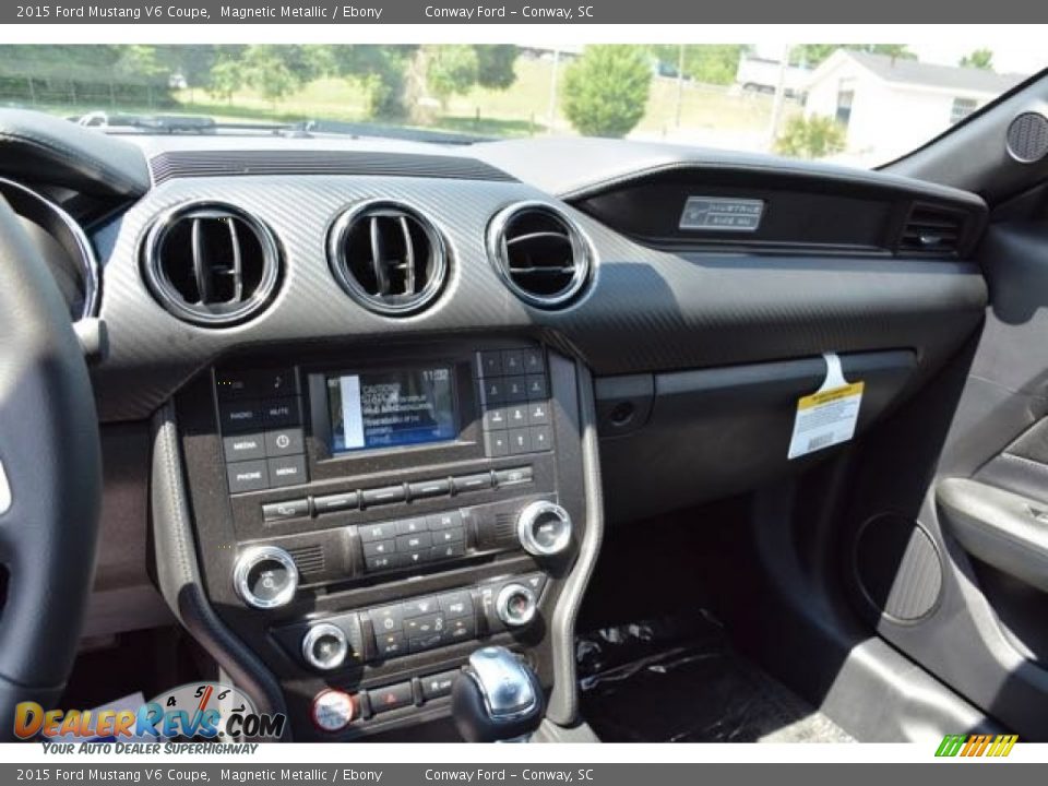 2015 Ford Mustang V6 Coupe Magnetic Metallic / Ebony Photo #21