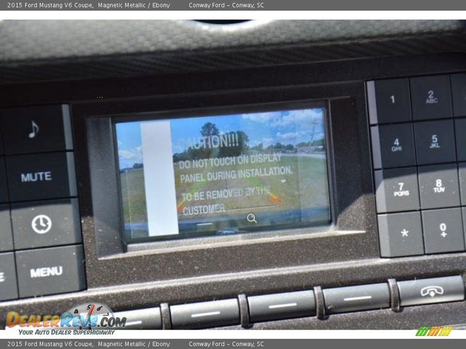 2015 Ford Mustang V6 Coupe Magnetic Metallic / Ebony Photo #22