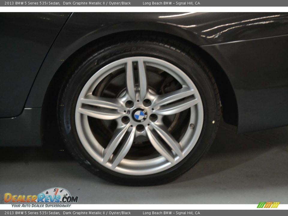 2013 BMW 5 Series 535i Sedan Dark Graphite Metallic II / Oyster/Black Photo #8