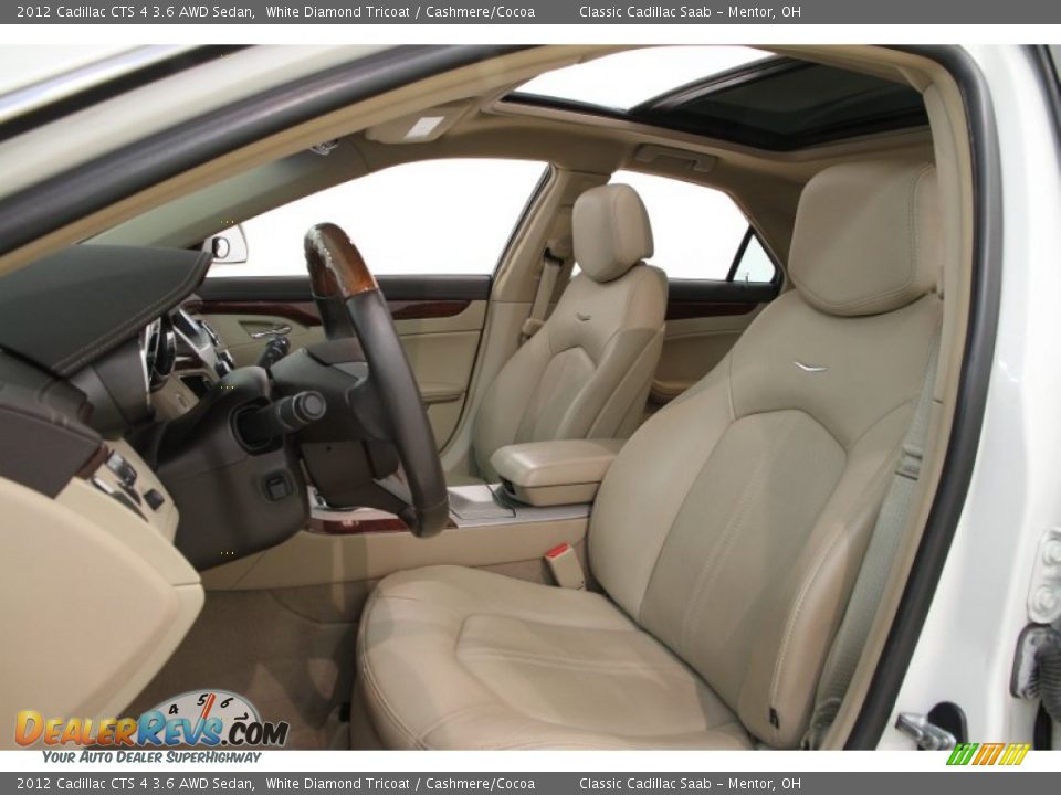 Cashmere/Cocoa Interior - 2012 Cadillac CTS 4 3.6 AWD Sedan Photo #5