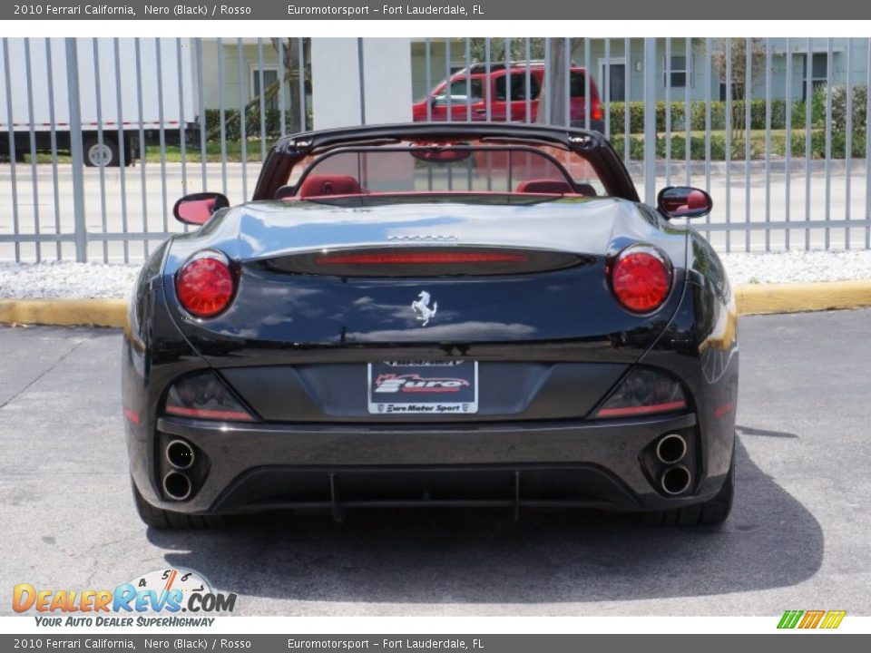 2010 Ferrari California Nero (Black) / Rosso Photo #5