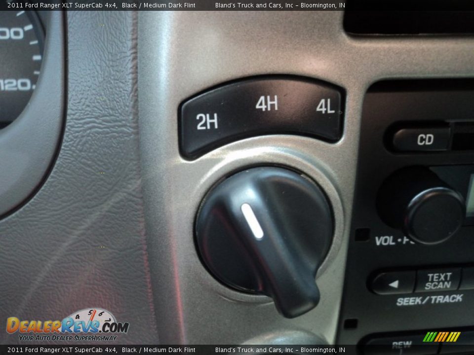 2011 Ford Ranger XLT SuperCab 4x4 Black / Medium Dark Flint Photo #15