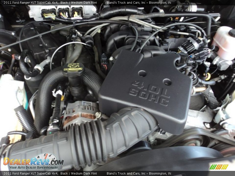 2011 Ford Ranger XLT SuperCab 4x4 Black / Medium Dark Flint Photo #27