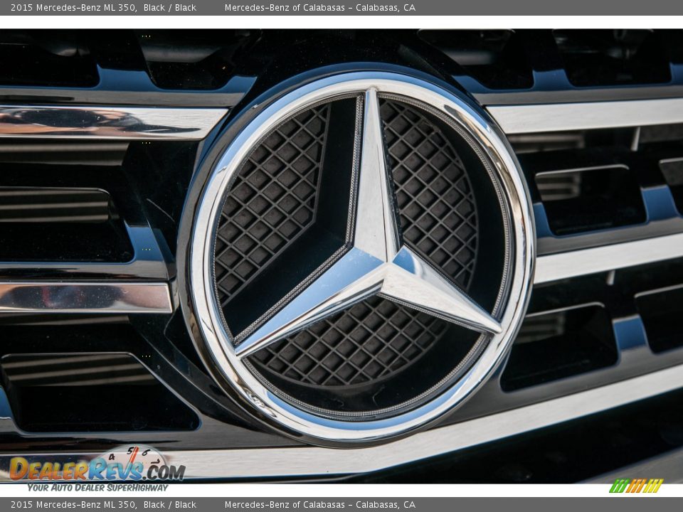 2015 Mercedes-Benz ML 350 Black / Black Photo #30
