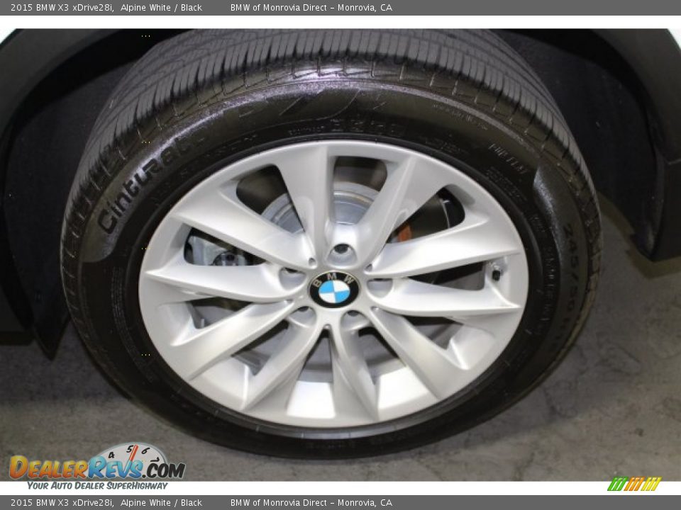 2015 BMW X3 xDrive28i Alpine White / Black Photo #19