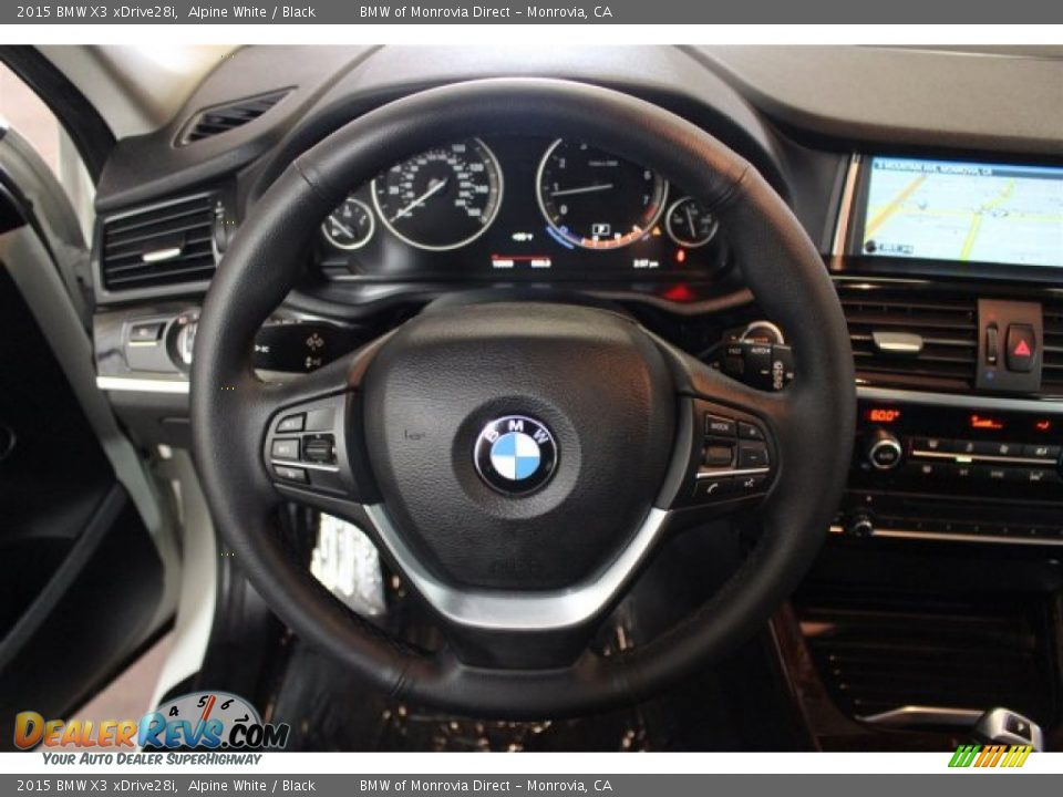 2015 BMW X3 xDrive28i Alpine White / Black Photo #23